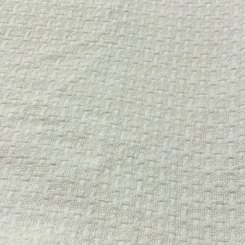 Ralph Lauren Estate Basketweave Twin Blanket White cotton Made in India